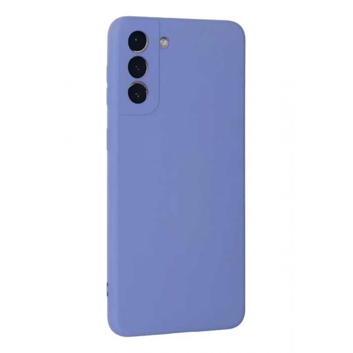 Samsung Galaxy S21 Plus Kılıf Nano içi Kadife Silikon - Lila