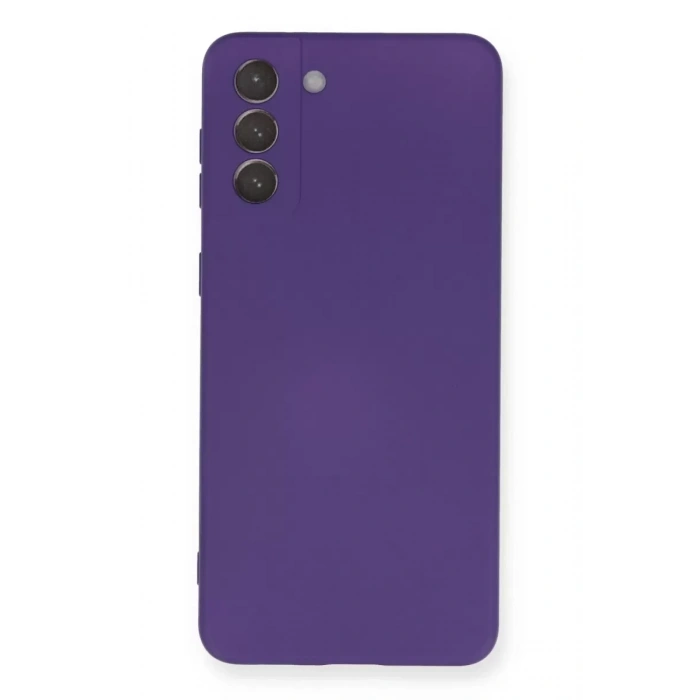 Samsung Galaxy S21 Plus Kılıf Nano içi Kadife Silikon - Mor
