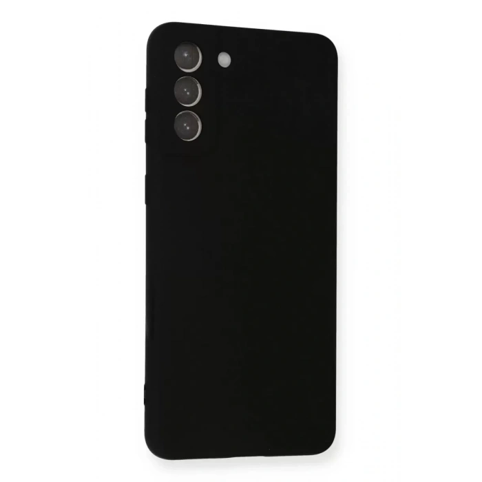 Samsung Galaxy S21 Plus Kılıf Nano içi Kadife Silikon - Siyah