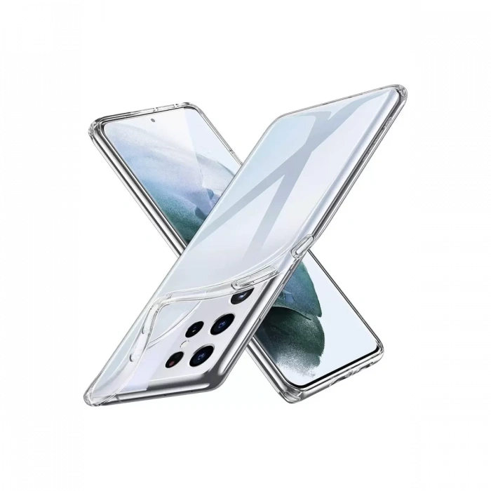 Samsung Galaxy S21 Ultra Kılıf Lüx Şeffaf Silikon