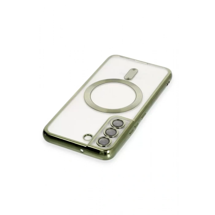 Samsung Galaxy S22 Kılıf Kross Magneticsafe Kapak - Koyu Yeşil