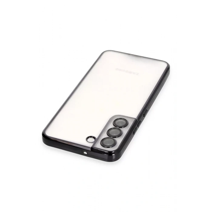 Samsung Galaxy S22 Kılıf Lensli Silikon - Siyah