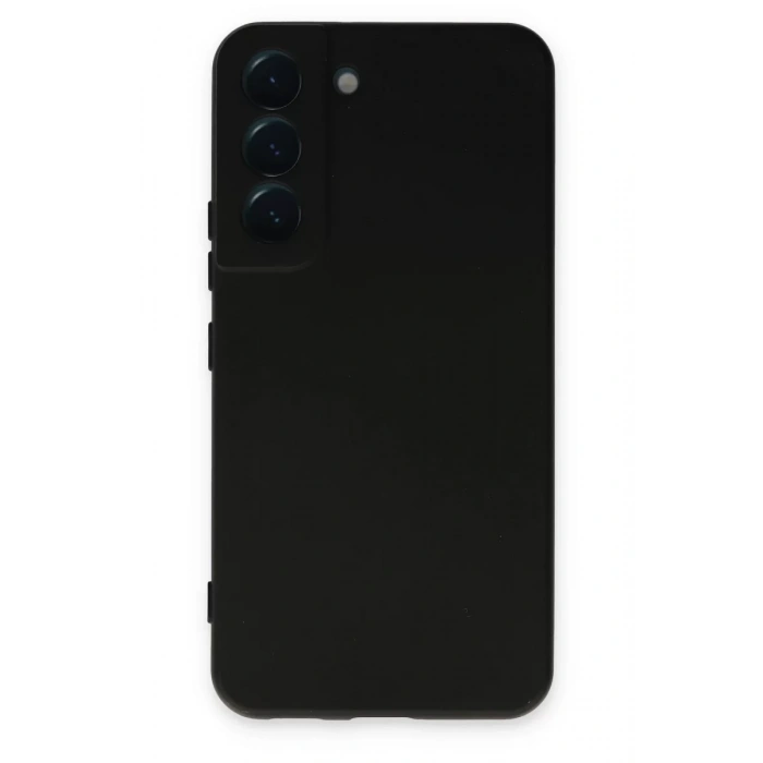 Samsung Galaxy S22 Kılıf Nano içi Kadife Silikon - Siyah