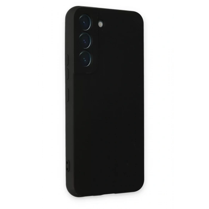 Samsung Galaxy S22 Kılıf Nano içi Kadife Silikon - Siyah