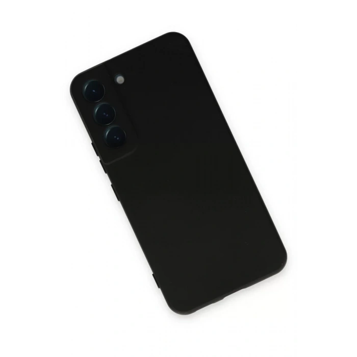 Samsung Galaxy S22 Kılıf Nano içi Kadife Silikon - Siyah