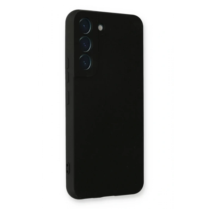 Samsung Galaxy S22 Plus Kılıf Nano içi Kadife Silikon - Siyah