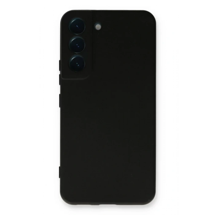 Samsung Galaxy S22 Plus Kılıf Nano içi Kadife Silikon - Siyah