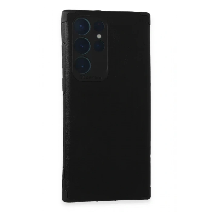 Samsung Galaxy S22 Ultra Kılıf Loop Deri Silikon - Siyah