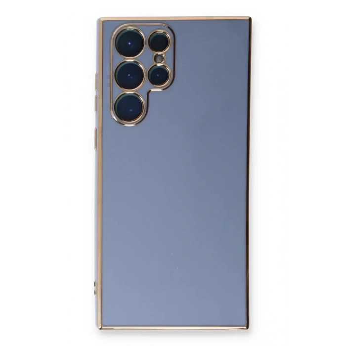 Samsung Galaxy S22 Ultra Kılıf Volet Silikon - Mavi