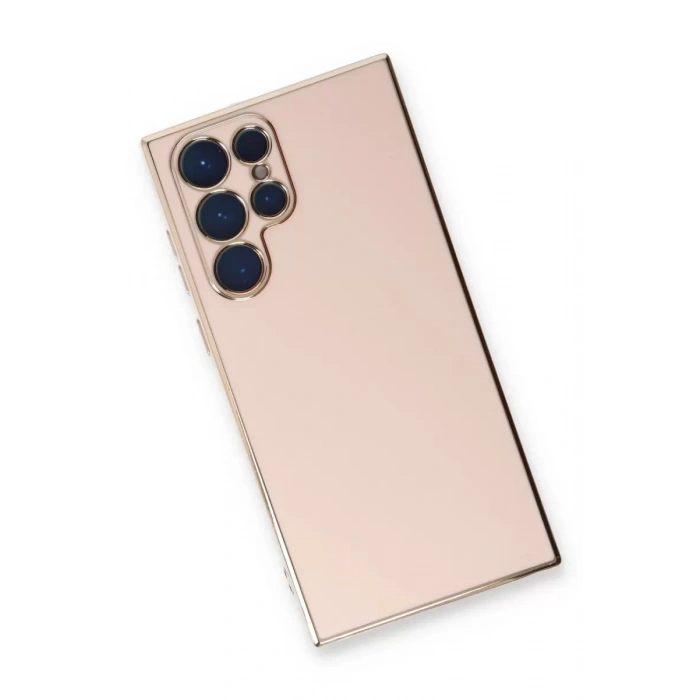 Samsung Galaxy S22 Ultra Kılıf Volet Silikon - Pembe
