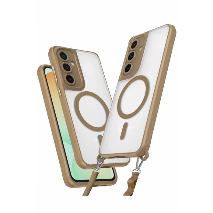 Samsung Galaxy S23 FE Kılıf Enka Magsafe Silikon Kılıf - Desert