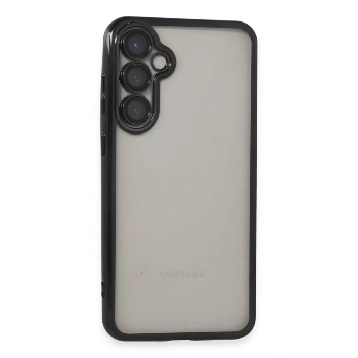 Samsung Galaxy S23 FE Kılıf Lensli Silikon - Siyah