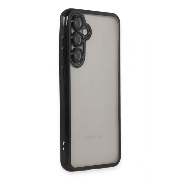 Samsung Galaxy S23 FE Kılıf Lensli Silikon - Siyah