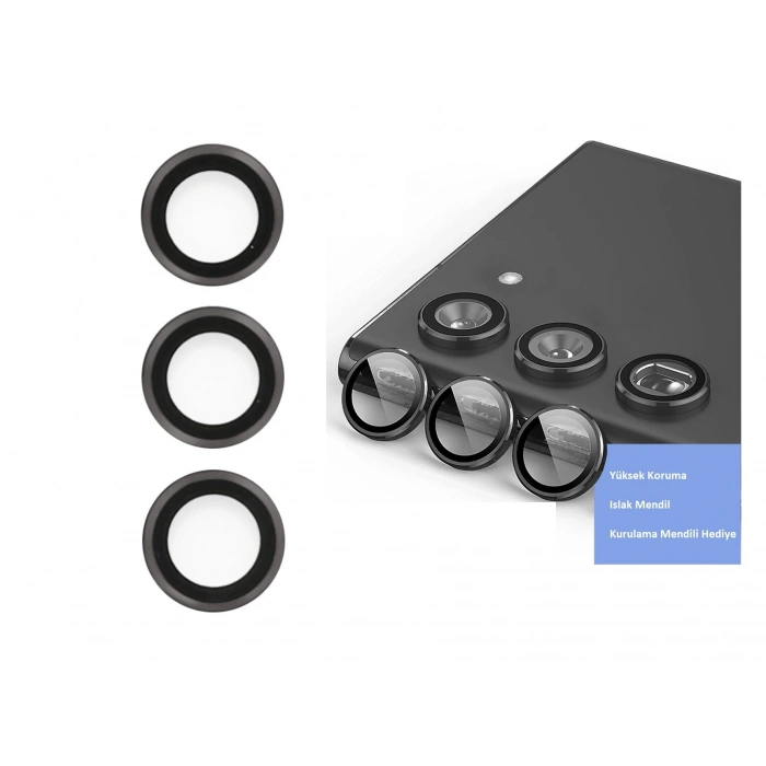 Samsung Galaxy S23 Kamera Lens Koruyucu - Siyah
