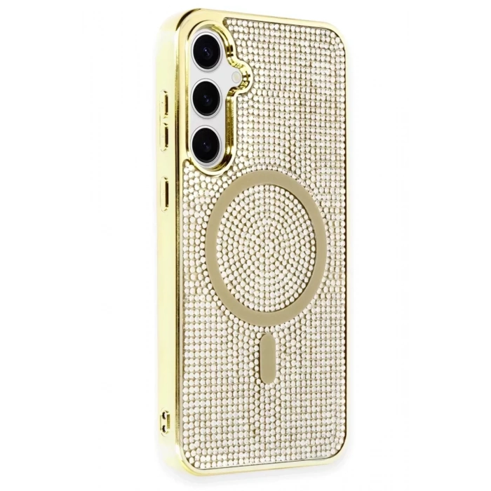 Samsung Galaxy S23 Kılıf Helen Magsafe Kapak - Gold