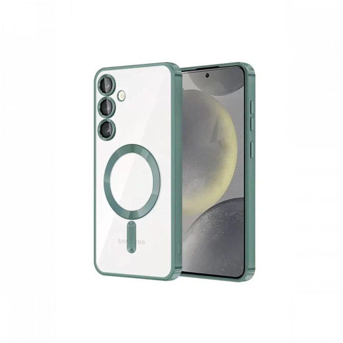 Samsung Galaxy S23 Kılıf Kross Magneticsafe Kapak - Koyu Yeşil