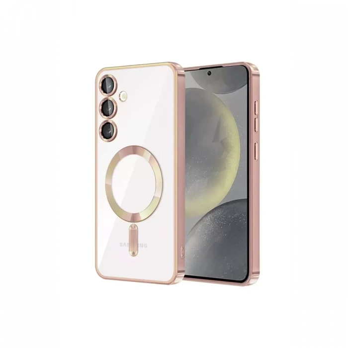 Samsung Galaxy S23 Kılıf Kross Magneticsafe Kapak - Rose