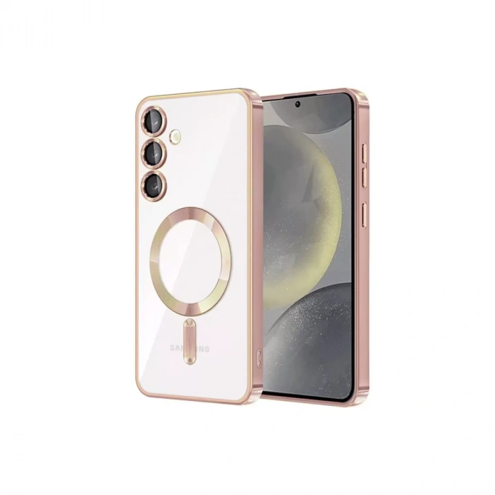 Samsung Galaxy S23 Kılıf Kross Magneticsafe Kapak - Rose