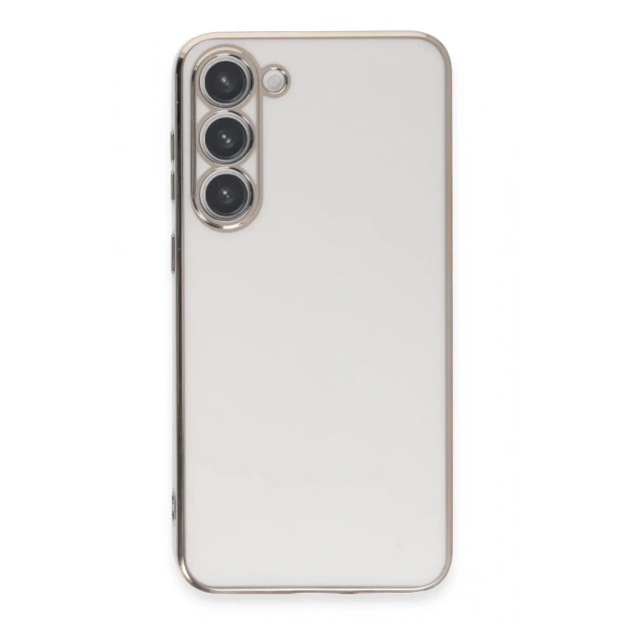 Samsung Galaxy S23 Kılıf Volet Silikon - Beyaz