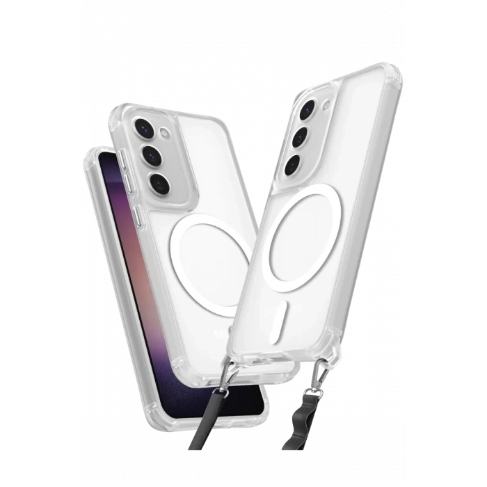 Samsung Galaxy S23 Plus Kılıf Enka Magsafe Silikon Kılıf - Şeffaf