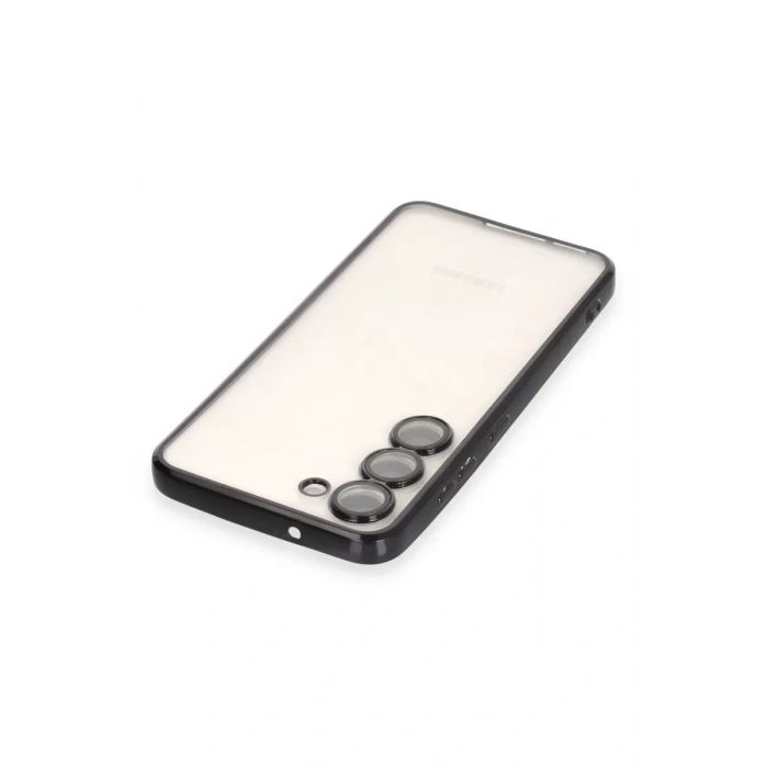 Samsung Galaxy S23 Plus Kılıf Lensli Silikon - Siyah