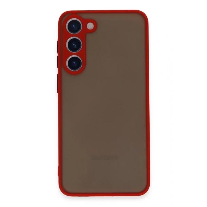 Samsung Galaxy S23 Plus Kılıf Montreal Silikon Kapak - Kırmızı
