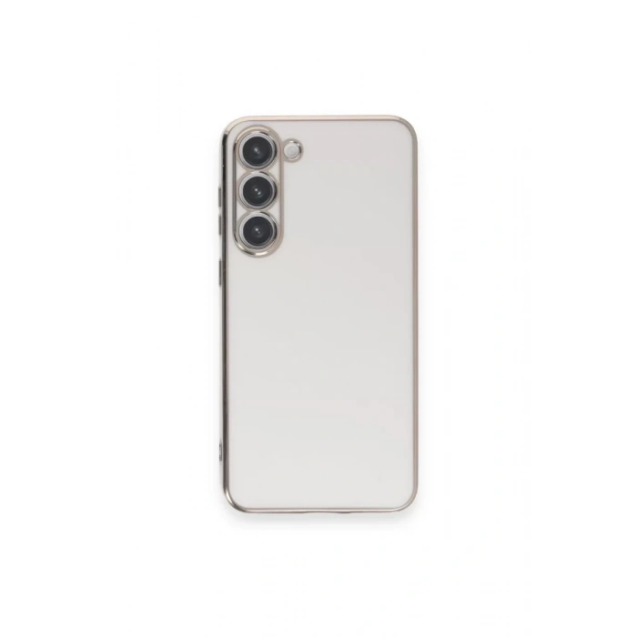 Samsung Galaxy S23 Plus Kılıf Volet Silikon - Beyaz