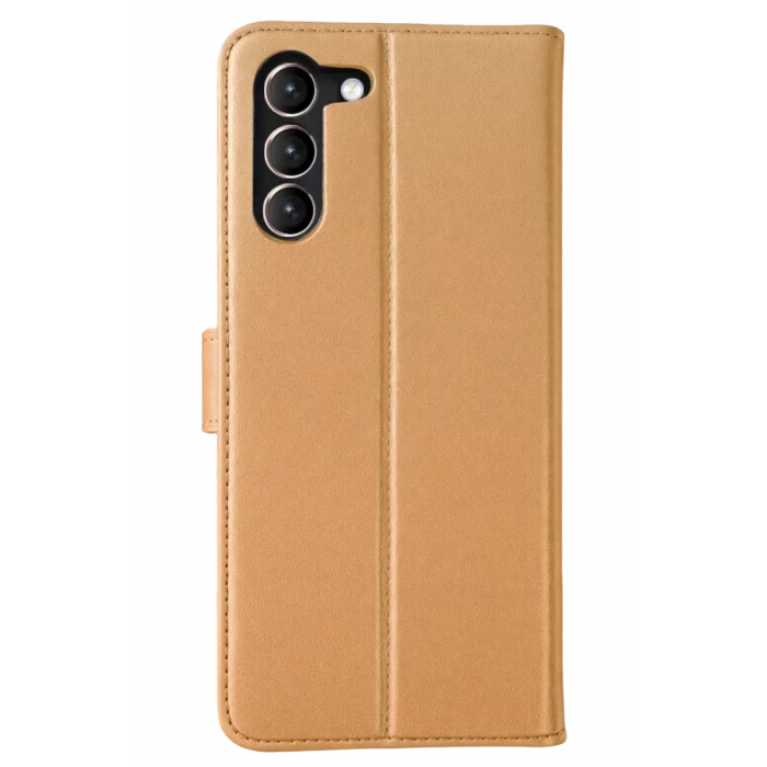 Samsung Galaxy S23 Plus Trend S Plus Kapaklı Kılıf - Gold