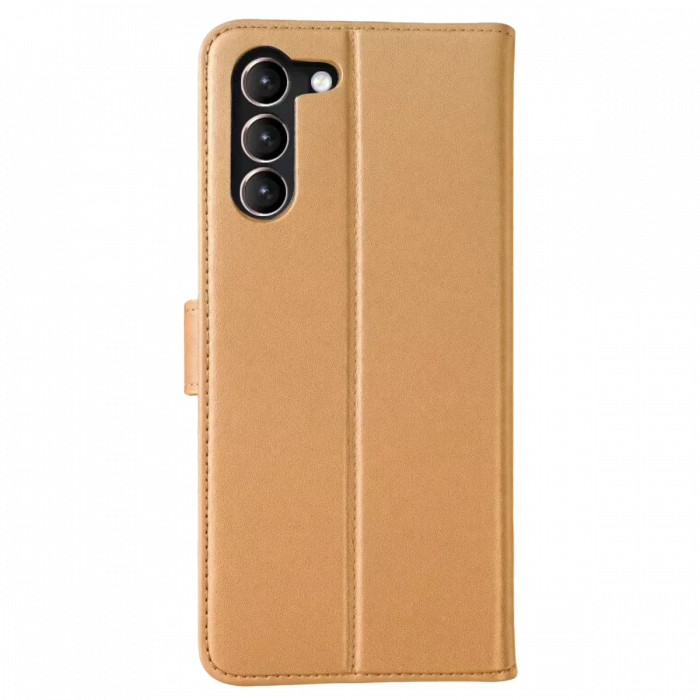Samsung Galaxy S23 Plus Trend S Plus Kapaklı Kılıf - Gold