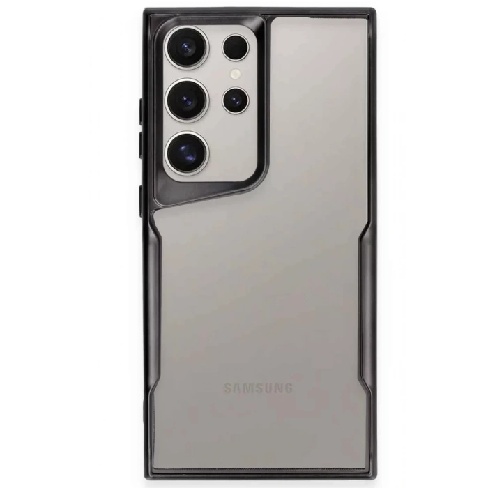 Samsung Galaxy S23 Ultra Kılıf Boyi Silikon Kapak - Siyah