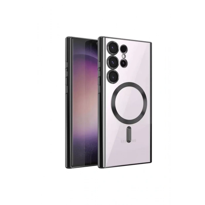 Samsung Galaxy S23 Ultra Kılıf Kross Magneticsafe Kapak - Siyah