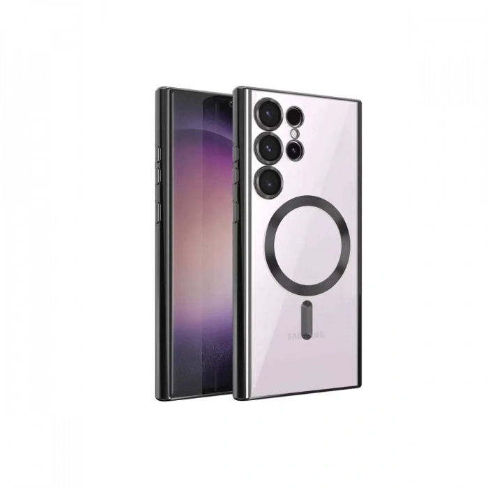 Samsung Galaxy S23 Ultra Kılıf Kross Magneticsafe Kapak - Siyah