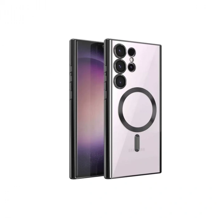 Samsung Galaxy S23 Ultra Kılıf Kross Magneticsafe Kapak - Siyah