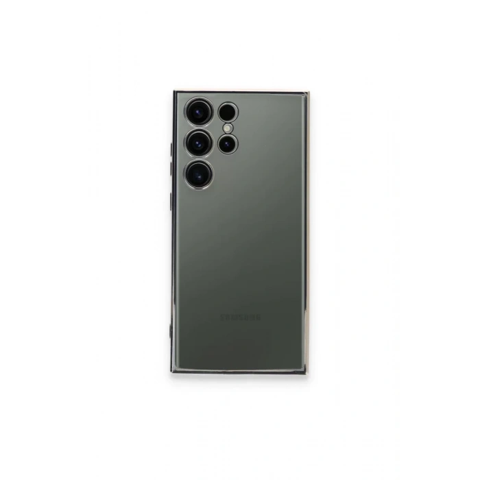 Samsung Galaxy S23 Ultra Kılıf Lensli Silikon - Gold