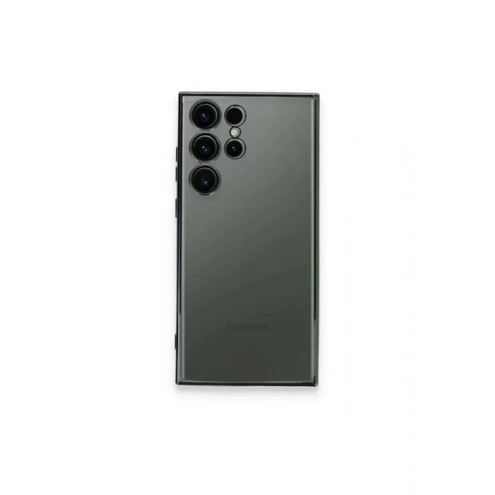Samsung Galaxy S23 Ultra Kılıf Lensli Silikon - Yeşil