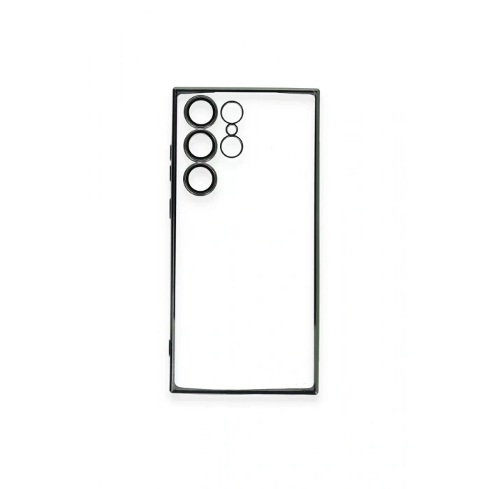 Samsung Galaxy S23 Ultra Kılıf Lensli Silikon - Yeşil