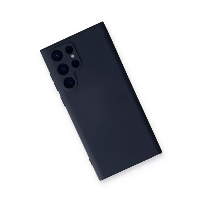 Samsung Galaxy S23 Ultra Kılıf Nano içi Kadife Silikon - Lacivert