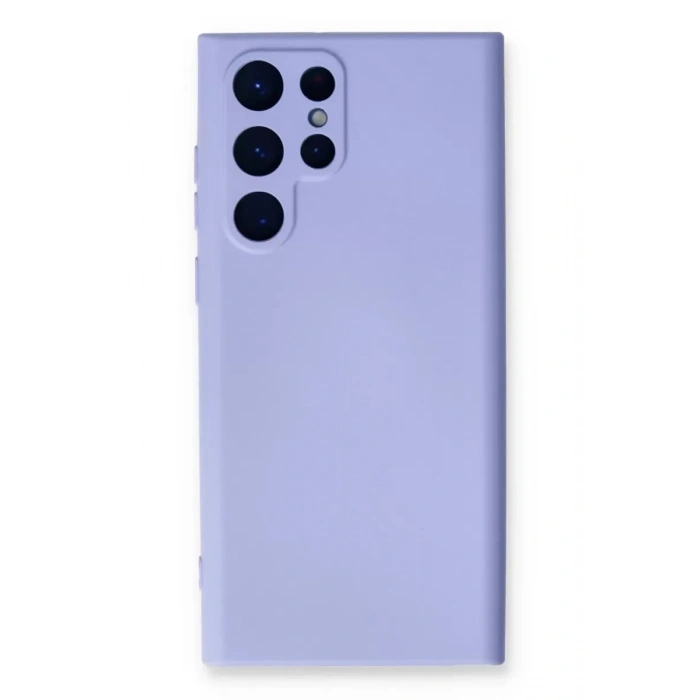 Samsung Galaxy S23 Ultra Kılıf Nano içi Kadife Silikon - Lila