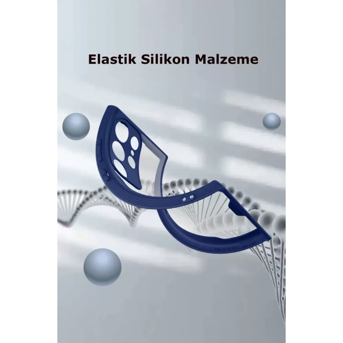 Samsung Galaxy S23 Ultra Kılıf Platin Silikon - Kırmızı