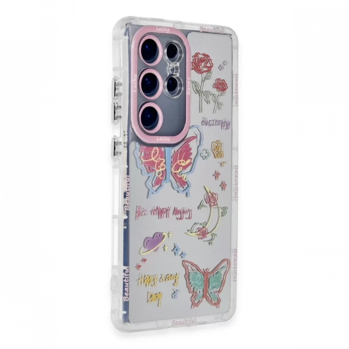 Samsung Galaxy S23 Ultra Kılıf Reflexion Desenli Kapak - Desen 8