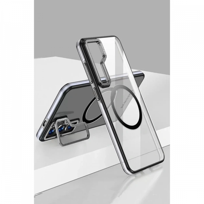 Samsung Galaxy S24 Crystal Magsafe Kapak - Siyah
