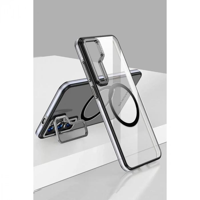 Samsung Galaxy S24 Crystal Magsafe Kapak - Siyah