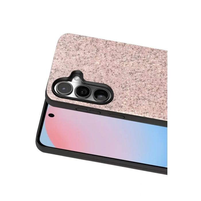 Samsung Galaxy S24 FE Bright Simli Kapak - Pembe