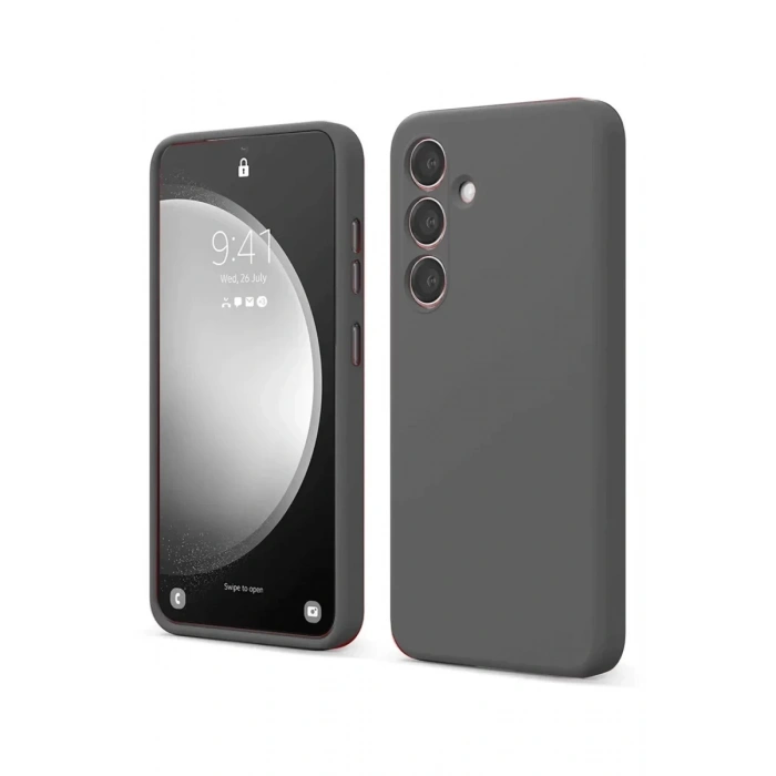 Samsung Galaxy S24 FE Kılıf First Silikon - Gri