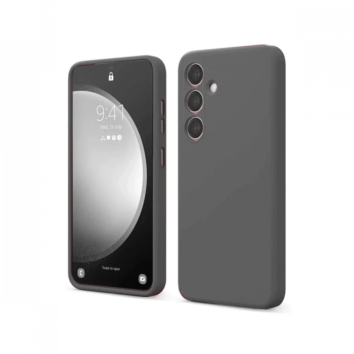 Samsung Galaxy S24 FE Kılıf First Silikon - Gri