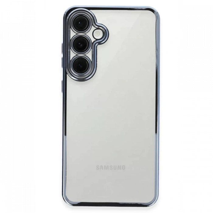 Samsung Galaxy S24 FE Kılıf Lensli Silikon - Lacivert