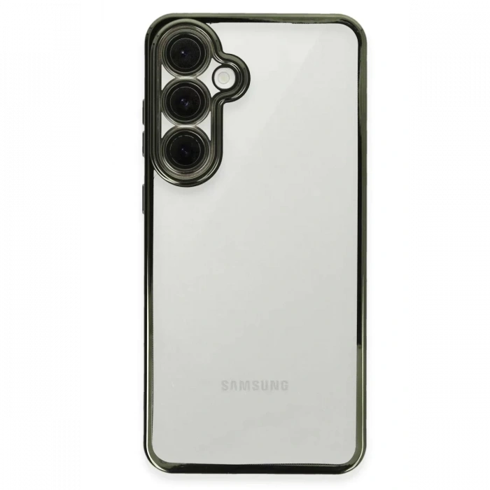 Samsung Galaxy S24 FE Kılıf Lensli Silikon - Yeşil