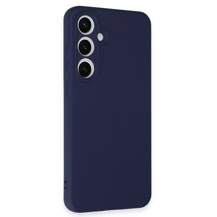 Samsung Galaxy S24 FE Kılıf Nano içi Kadife Silikon - Lacivert