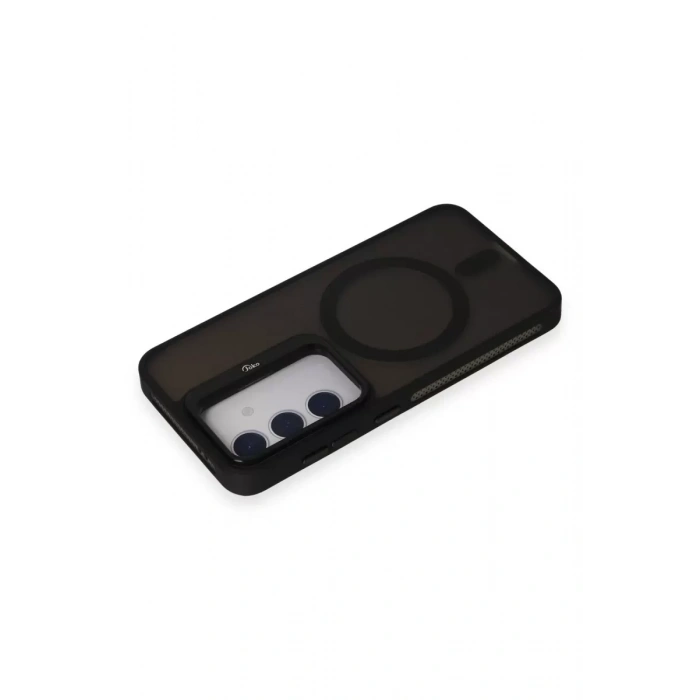 Samsung Galaxy S24 Flet Lens Magsafe Kapak - Siyah