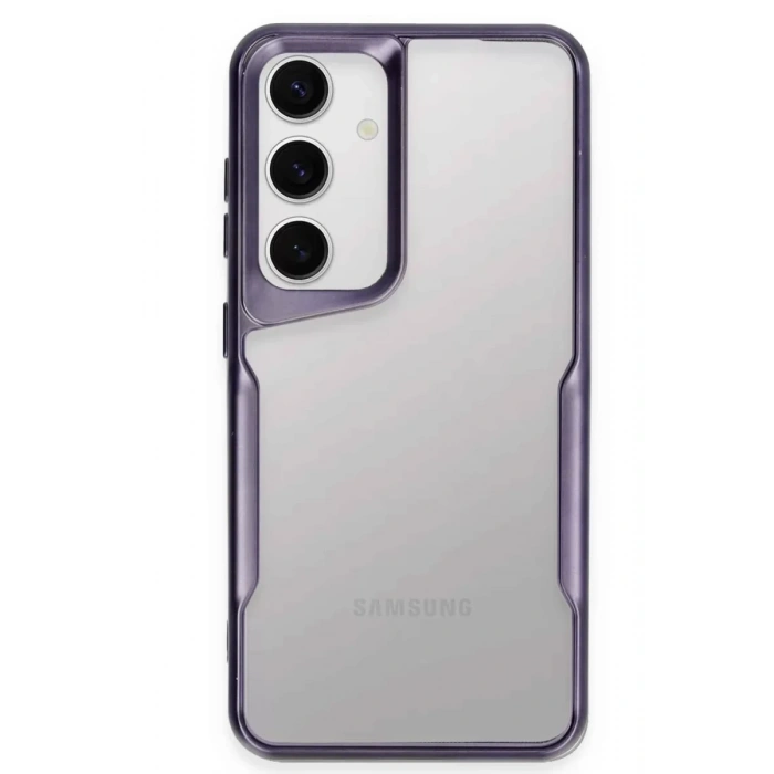 Samsung Galaxy S24 Kılıf Boyi Silikon Kapak - Derin Mor